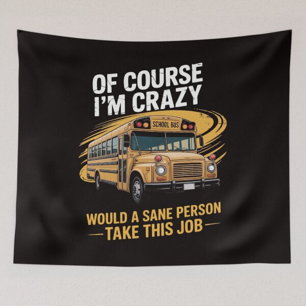 Item preview, Hilarious Schoolbus Driver Saying - School Bus Driver Joke designed and sold by RONALPARAD.