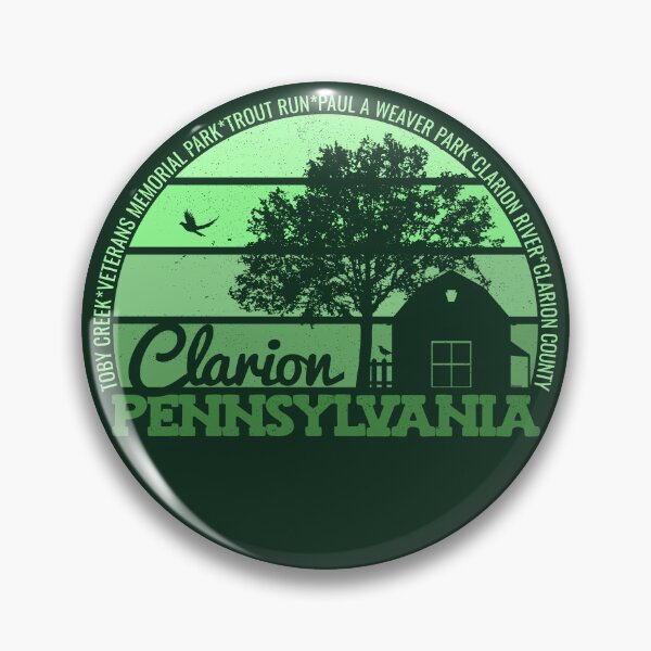 Item preview, Clarion Pennsylvania Sunset Retro Vintage Local Pride Logo designed and sold by CRHPOD20.