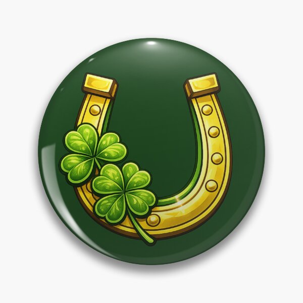 Item preview, Lucky Horseshoe Shamrock – St. Patrick's Day Luck designed and sold by PunchDrop.