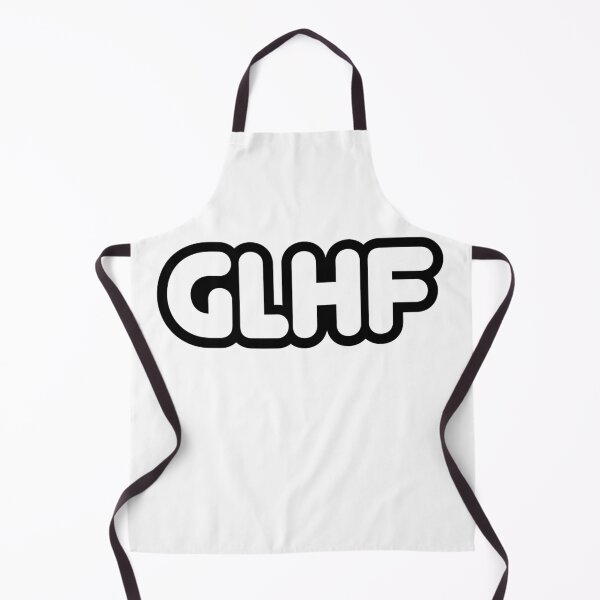 Item preview, GLHF, Good Luck, Have Fun Round Bold Outline Typography designed and sold by Memes N Lore .