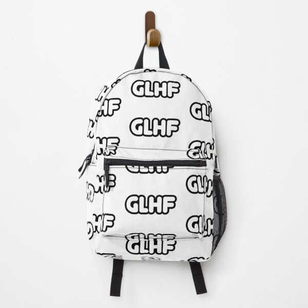 Item preview, GLHF, Good Luck, Have Fun Round Bold Outline Typography designed and sold by Memes N Lore .