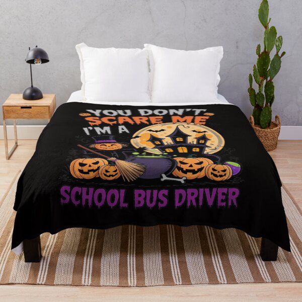 Item preview, Don't Scare Me I'm A School Bus Driver Halloween Pumpkin designed and sold by rutimenta.