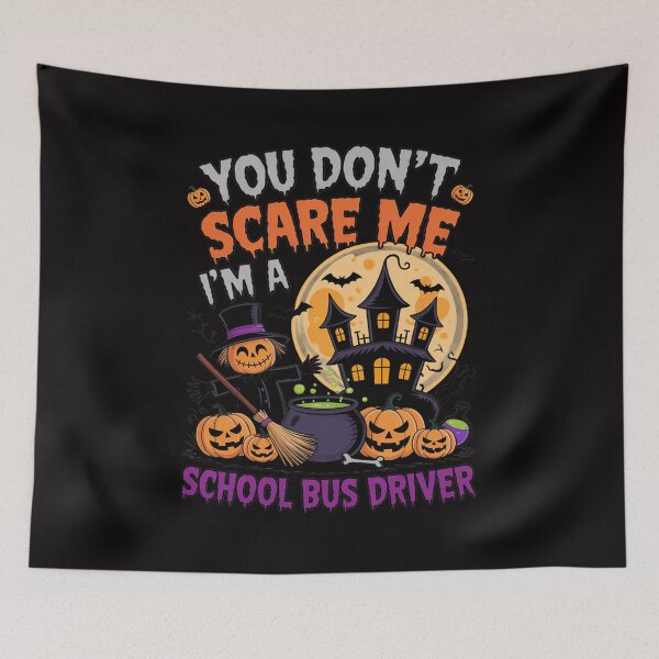Item preview, Don't Scare Me I'm A School Bus Driver Halloween Pumpkin designed and sold by rutimenta.