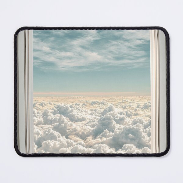 Item preview, Peaceful Airplane Window View Above the Clouds designed and sold by MissSparklesAI.