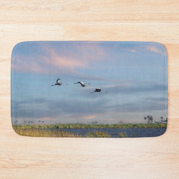 Item preview, Yellow-Billed Storks In Flight designed and sold by Kay Brewer.