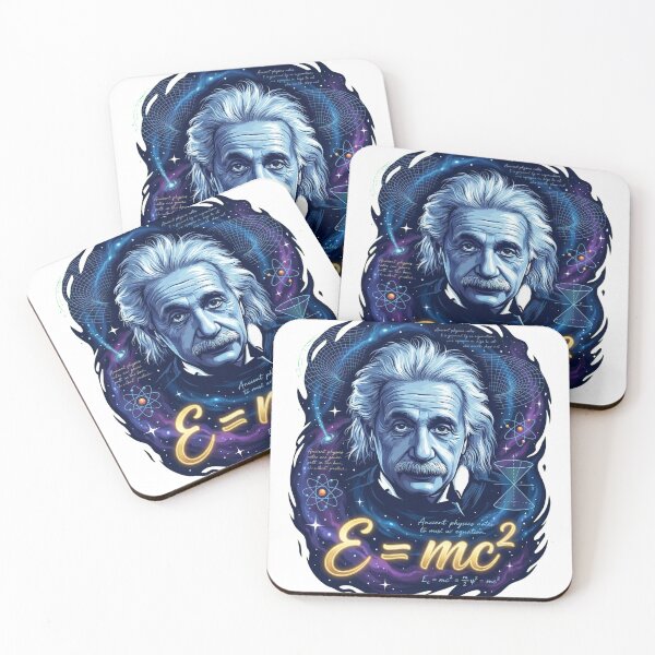 Item preview, Albert Einstein: The Universe in Equations - Retro Cosmic Comic Ar designed and sold by TheEmptySet.