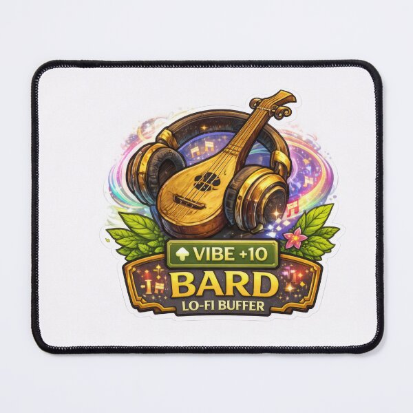Item preview, Bard Vibe Plus Ten Charisma RPG Music designed and sold by jgvisualarts.