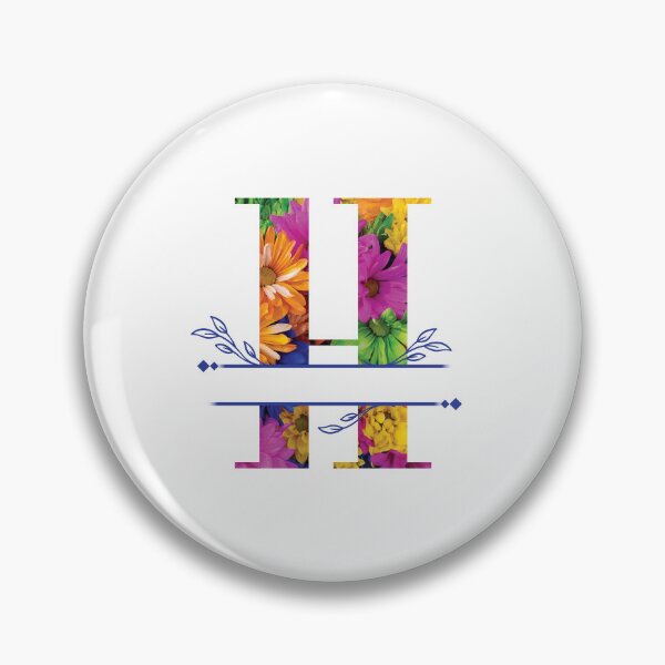 Item preview, Monogram...H... Vibrant Floral designed and sold by CHASAcreative.