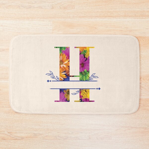 Item preview, Monogram...H... Vibrant Floral designed and sold by CHASAcreative.