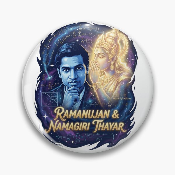 Item preview, Ramanujan & Namagiri Thayar: Visions of Infinity - Cosmic Science Art designed and sold by TheEmptySet.