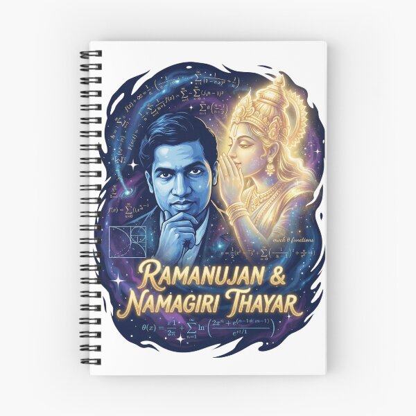 Item preview, Ramanujan & Namagiri Thayar: Visions of Infinity - Cosmic Science Art designed and sold by TheEmptySet.