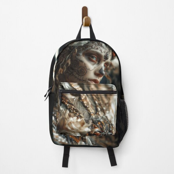 Item preview, Feathered Skull Queen Portrait designed and sold by SiilaArt.