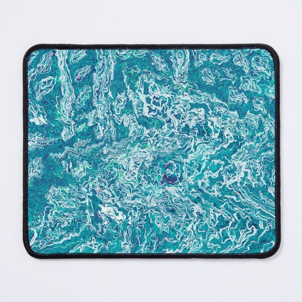 Item preview, Illustrative blue path of peace glitched designed and sold by Aimzeescrazycreations.