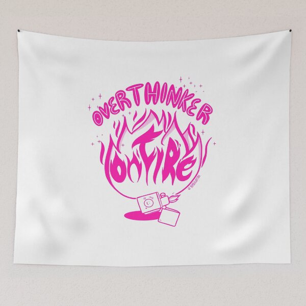 Item preview, Overthinker On fire  designed and sold by yuruilustra.