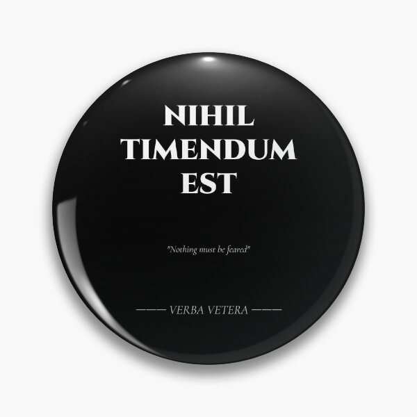 Item preview, Nihil Timendum Est – Fearless Latin Message designed and sold by BrushRushX.