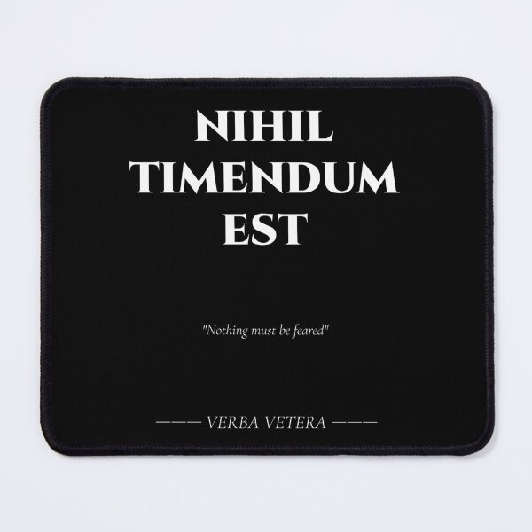 Item preview, Nihil Timendum Est – Fearless Latin Message designed and sold by BrushRushX.