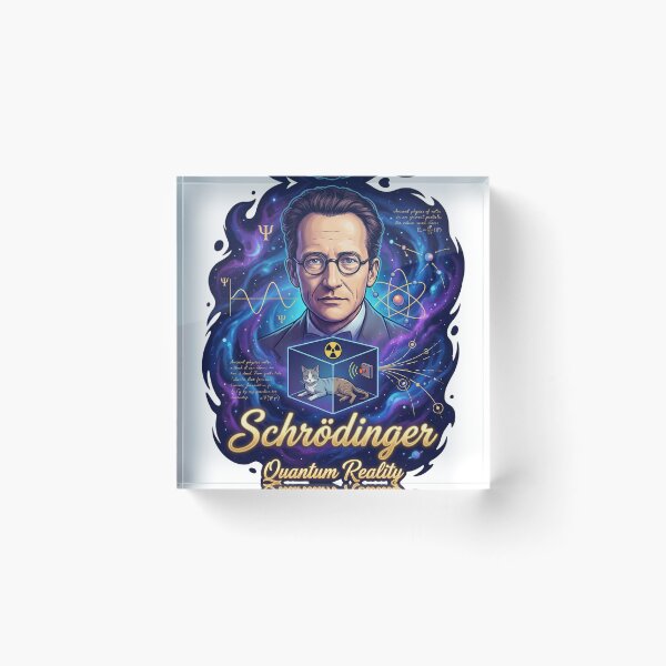 Item preview, Erwin Schrödinger: The Quantum Cat Paradox - Cosmic Comic Art designed and sold by TheEmptySet.