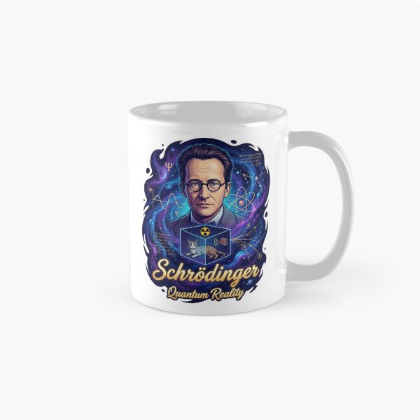 Item preview, Erwin Schrödinger: The Quantum Cat Paradox - Cosmic Comic Art designed and sold by TheEmptySet.