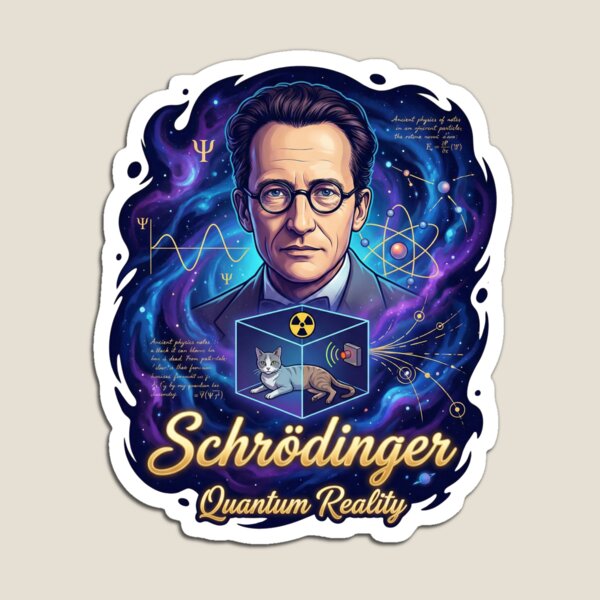 Item preview, Erwin Schrödinger: The Quantum Cat Paradox - Cosmic Comic Art designed and sold by TheEmptySet.