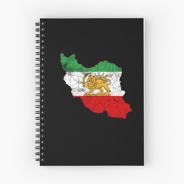 Item preview, Iran Flag Map with Lion and Sun Emblem, Vintage Persian Heritage designed and sold by Flag Outfit.