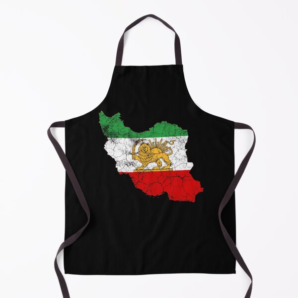 Item preview, Iran Flag Map with Lion and Sun Emblem, Vintage Persian Heritage designed and sold by Flag Outfit.
