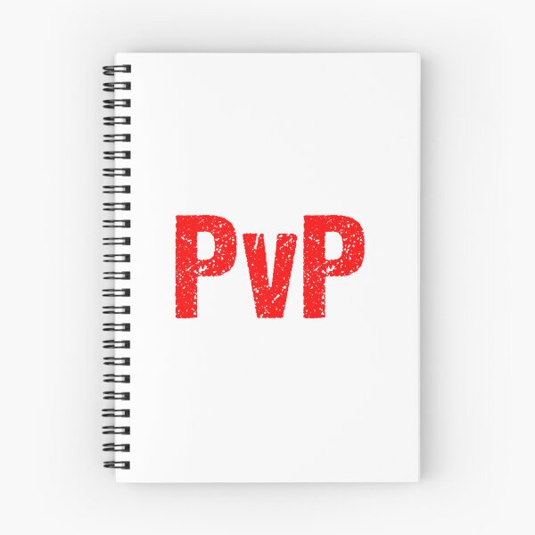 Item preview, PvP, Player vs Player Red Gritty Typography  designed and sold by Memes N Lore .