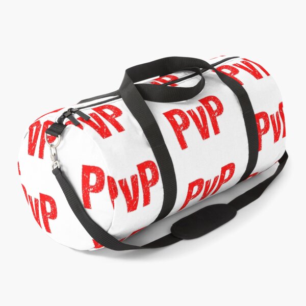 Item preview, PvP, Player vs Player Red Gritty Typography designed and sold by Memes N Lore .