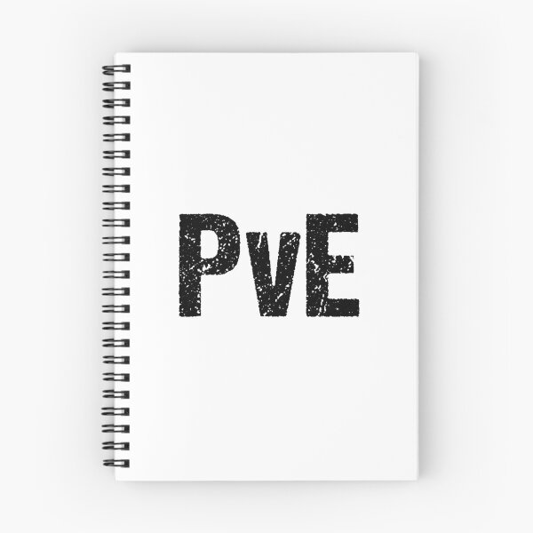 Item preview, PvE, Player vs Environment Gritty Typography  designed and sold by Memes N Lore .