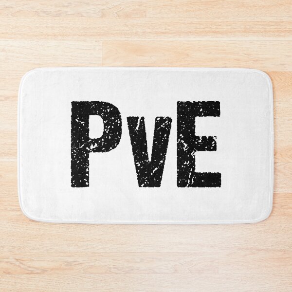 Item preview, PvE, Player vs Environment Gritty Typography  designed and sold by Memes N Lore .