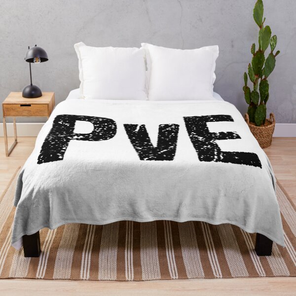 Item preview, PvE, Player vs Environment Gritty Typography  designed and sold by Memes N Lore .