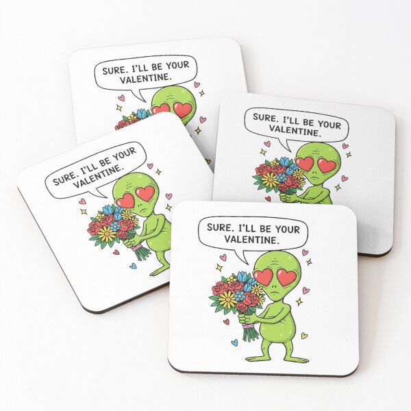 Item preview, Resident Alien Love – Funny Alien Valentine Sci-Fi Romance Design designed and sold by ALL ART .