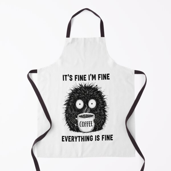 Item preview, It's Fine Coffee Dark Cat designed and sold by FreeArt2.