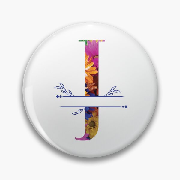 Item preview, Monogram...J... Vibrant Floral designed and sold by CHASAcreative.