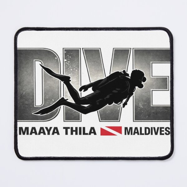 Item preview, Dive Silhouette design | Maaya Thila Maldives scuba flag designed and sold by Peycer.