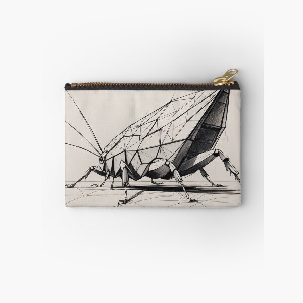 Item preview, Geometric Insect Illustration – Hand Sketched Abstract Nature Art designed and sold by ShadeScapeArt.