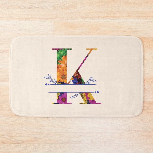 Item preview, Monogram...K... Vibrant Floral designed and sold by CHASAcreative.