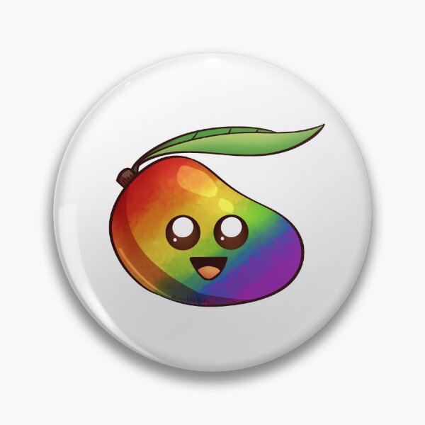 Item preview, Cute Gay Pride Mango - Funny Fruit designed and sold by BumbleBites.