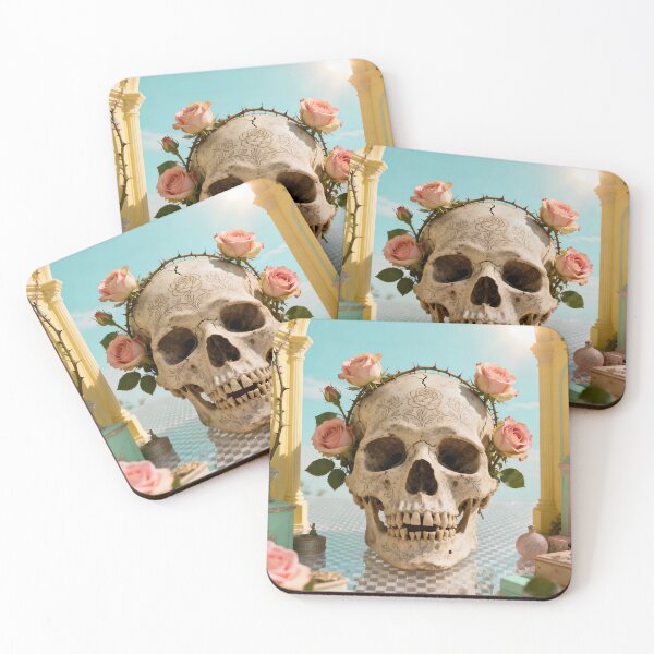 Item preview, Vintage Botanical Skull Art – Engraved Rose Skull with Antique Illustration Style designed and sold by The-Library.