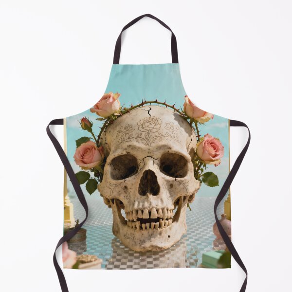 Item preview, Vintage Botanical Skull Art – Engraved Rose Skull with Antique Illustration Style designed and sold by The-Library.
