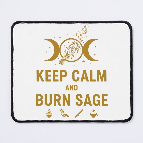 Item preview, Keep Calm and Burn Sage – Spiritual Wiccan Aesthetic designed and sold by WildWeave.