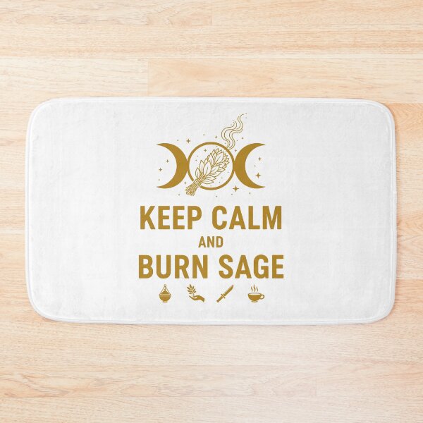 Item preview, Keep Calm and Burn Sage – Spiritual Wiccan Aesthetic designed and sold by WildWeave.