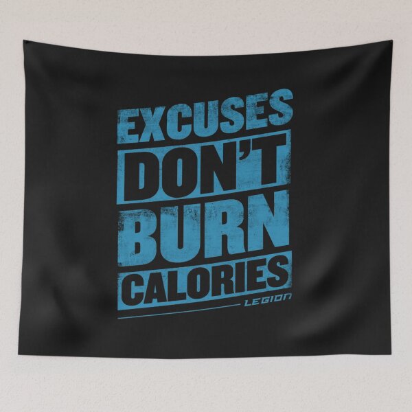 Item preview, Excuses Don't Burn Calories Gym Motivation designed and sold by Oniyasha.