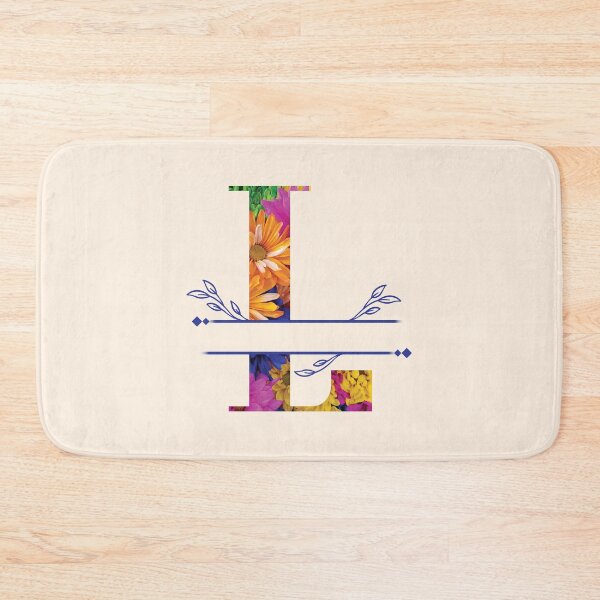 Item preview, Monogram...L... Vibrant Floral designed and sold by CHASAcreative.