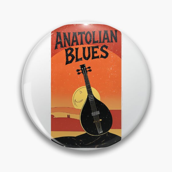 Item preview, Anatolian Blues - Vintage Desert Rock Saz Poster designed and sold by etuvibes.