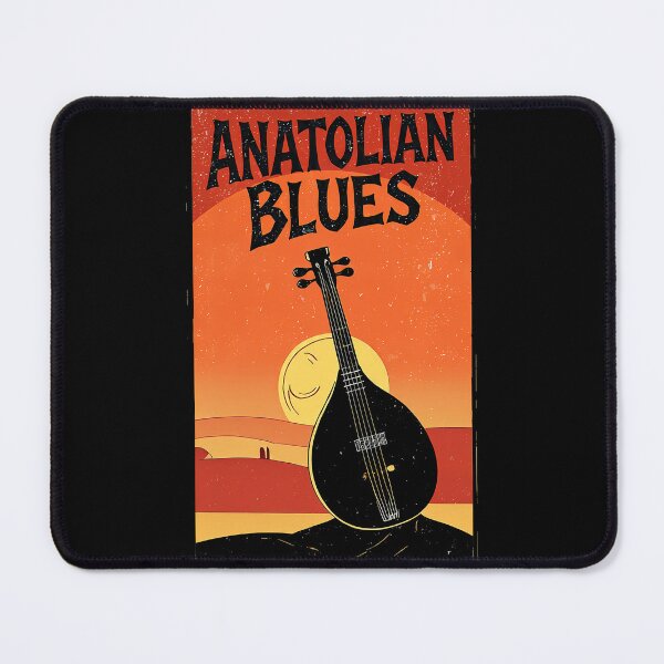 Item preview, Anatolian Blues - Vintage Desert Rock Saz Poster designed and sold by etuvibes.