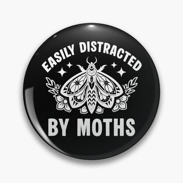 Item preview, Easily Distracted By Moths | Vintage Celestial Luna Moth Aesthetic designed and sold by Dmetalx Art Apparel.