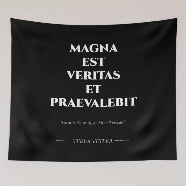 Item preview, Magna Est Veritas et Praevalebit – Latin Quote on Truth designed and sold by BrushRushX.