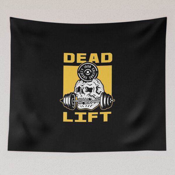Item preview, Deadlift Skull Weightlifting Gym Motivation Powerlifting designed and sold by Oniyasha.
