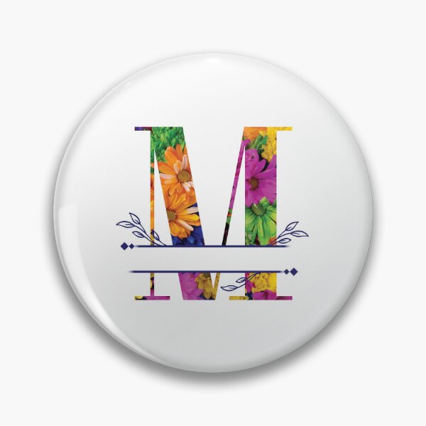 Item preview, Monogram...M... Vibrant Floral designed and sold by CHASAcreative.