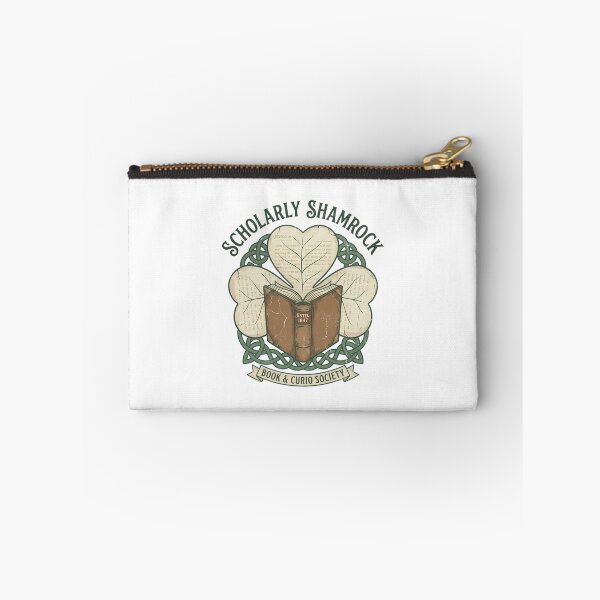 Item preview, Scholarly Shamrock Estd 1847 Book & Curio Society Vintage Illustration designed and sold by chattsuede.